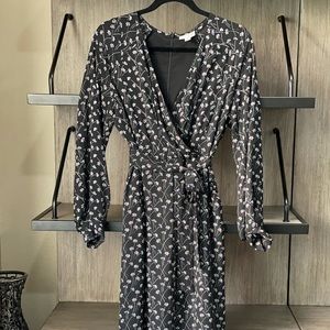 Long bohemian style dress with long sleeves